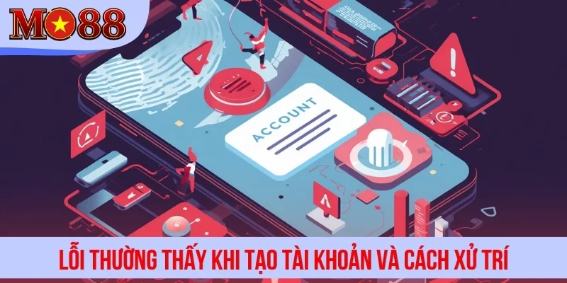 Lỗi thường thấy khi tạo tài khoản và cách xử trí