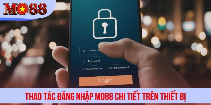 Thao tác đăng nhập MO88 chi tiết trên thiết bị